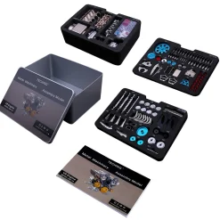 V8 Engine Model Kit that Works - Build Your Own V8 Engine - TECHING 1: 3 Full Metal V8 Car Engine Model Kit 500+Pcs