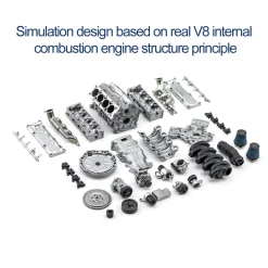 V8 Engine Model Kit that Works - Build Your Own V8 Engine - V8 Engine for Capra VS4-10