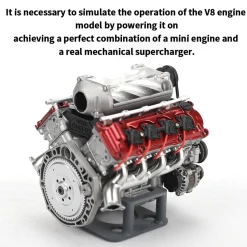 V8 Engine Model Kit that Works - Build Your Own V8 Engine - V8 Engine for Capra VS4-10