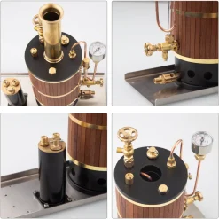 Vertical Boiler Steam Boiler Model for Steam Ship Engine Model - 230ml