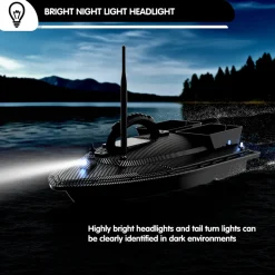 V070 GPS RC Bait Boat – 12000mAh, 500m Range, 1.5kg Dual-Hopper, 40 Waypoints