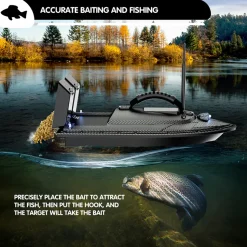 V070 GPS RC Bait Boat – 12000mAh, 500m Range, 1.5kg Dual-Hopper, 40 Waypoints