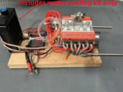 Water-Cooling Radiator Tank Water Outlet Assembly + Bracket Kit for CISON Engine Models