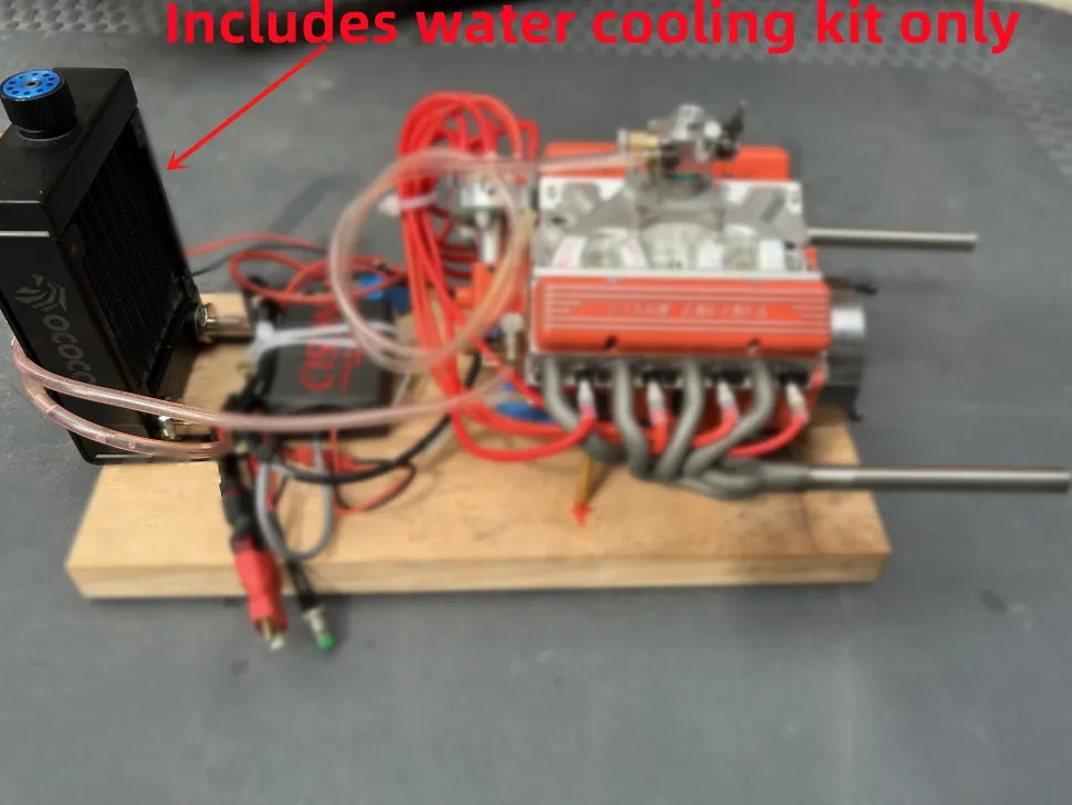 Water-Cooling Radiator Tank Water Outlet Assembly + Bracket Kit for CISON Engine Models