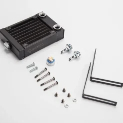 Water-Cooling Radiator Tank Water Outlet Assembly + Bracket Kit for CISON Engine Models