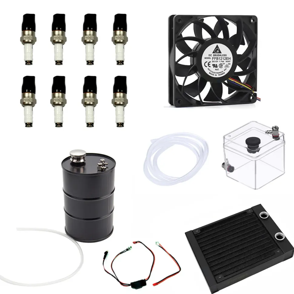 Water cooling Starting Accessories Set for CISON Small-block V8 Engine