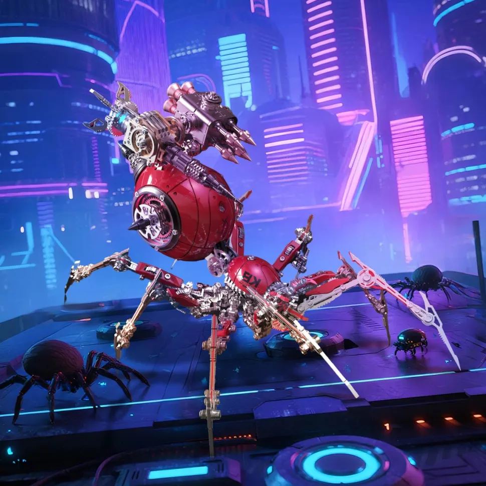 Weapons Accessories for Mechanical War Spider 3D Assembly Model Kit