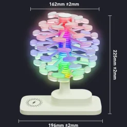 Wireless Fast Charging Spiral Tree Night Light – Creative Desktop Lamp, Ambient Bedroom Decor