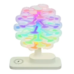 Wireless Fast Charging Spiral Tree Night Light – Creative Desktop Lamp, Ambient Bedroom Decor
