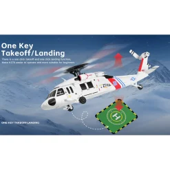 WL K270 UH-60L 2.4G 4CH 170-Class 4-Rotor Flybarless Realistic Helicopter Model with Barometric Altitude & Left/Right Hand Throttle Adjustment (Optical Flow RTF Version)