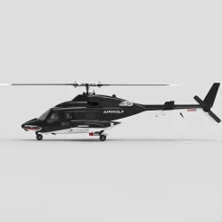 WOLFBUSH AW-911 Airwolf 1/34 2.4G 9CH Flybarless RC Helicopter Model with 6G/3D Stunt Mode and GPS