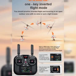 WOLFBUSH F07S UH-1 Huey – 6CH Brushless GPS RC Helicopter