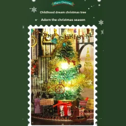 Wooden DIY Christmas Wonderland Miniature House Model Kit
