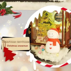 Wooden DIY Christmas Wonderland Miniature House Model Kit