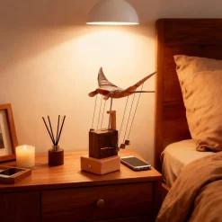 Wooden Manta Ray Bionic Marine Biological Dynamic Model