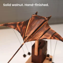 Wooden Manta Ray Bionic Marine Biological Dynamic Model