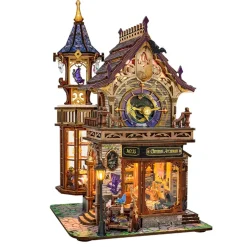 Wooden Time Magic Workshop DIY Miniature House 3D Model Kit