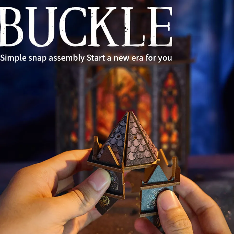 Wooden Tower of the Dragon’s Rest Gothic Steampunk Castle 3D Model Kit
