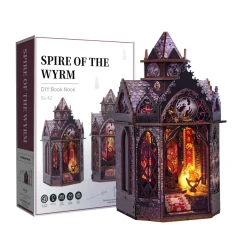 Wooden Tower of the Dragon’s Rest Gothic Steampunk Castle 3D Model Kit