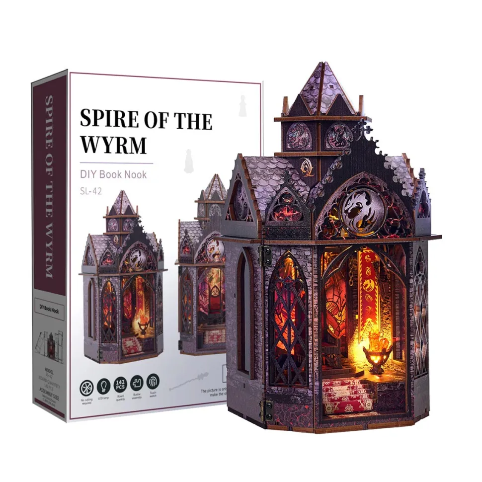 Wooden Tower of the Dragon’s Rest Gothic Steampunk Castle 3D Model Kit