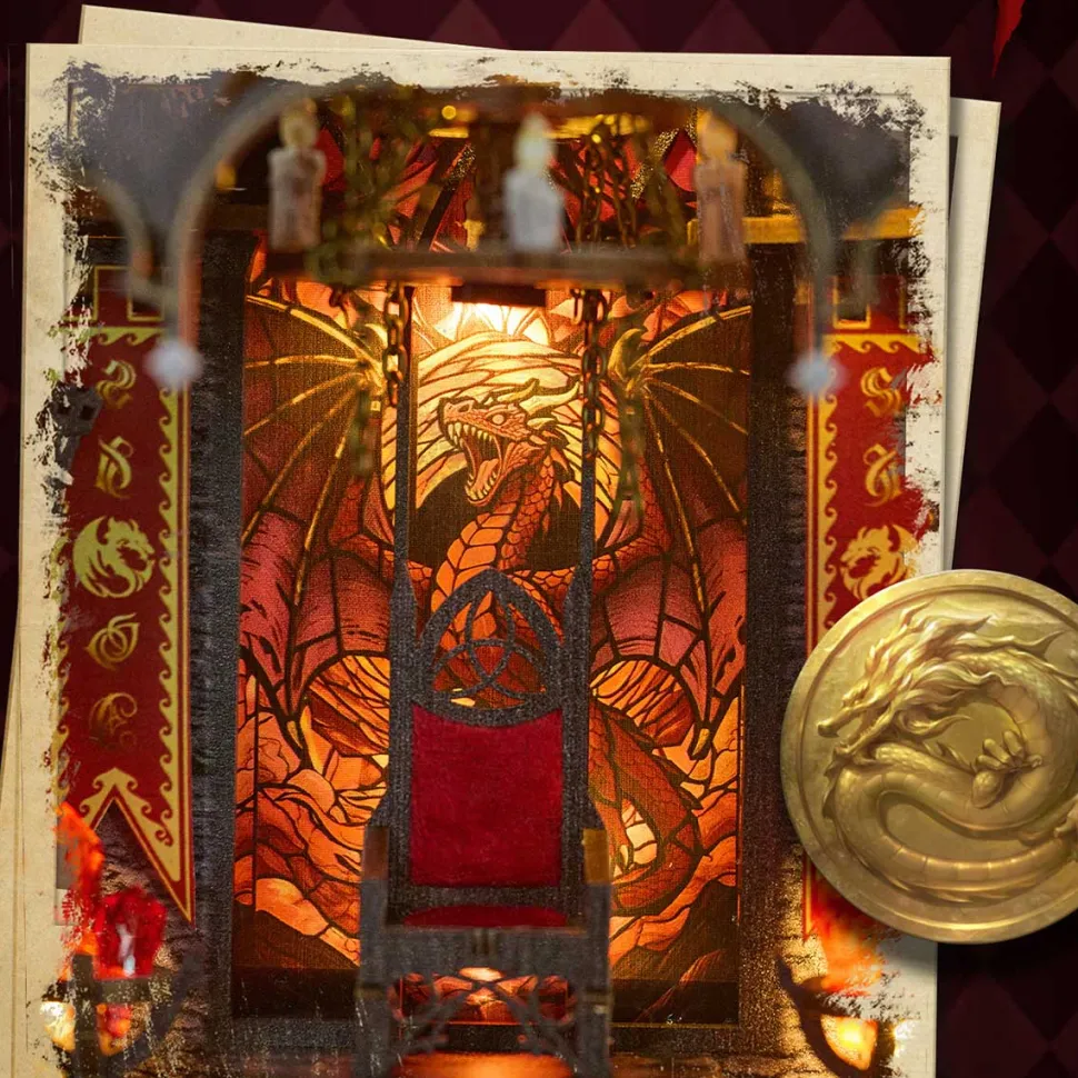 Wooden Tower of the Dragon’s Rest Gothic Steampunk Castle 3D Model Kit