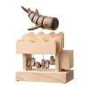 Wooden Whale Dynamic Model - Desktop Stress Relief Display (Non-Music Box)