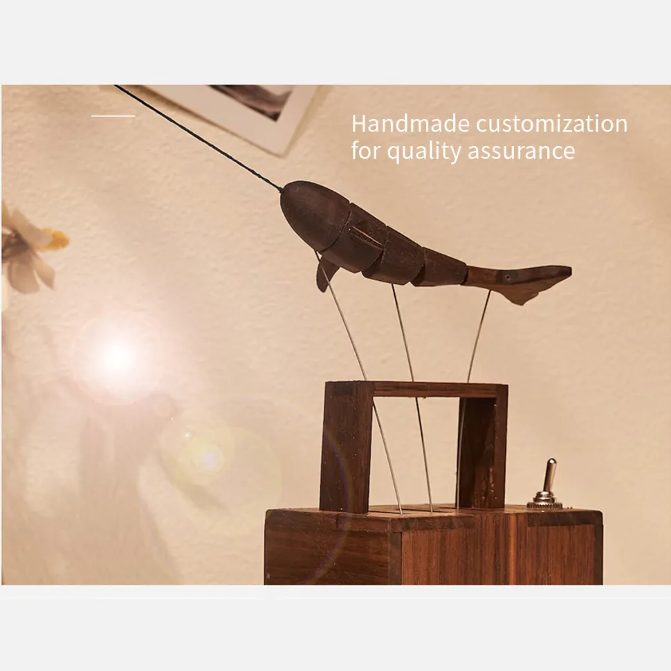 Wooden Whale Music Box Dynamic Model
