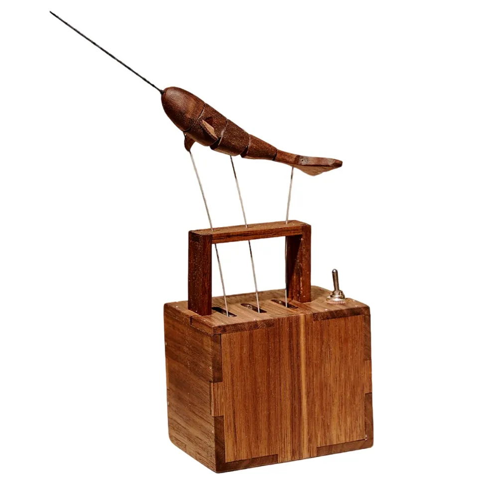Wooden Whale Music Box Dynamic Model