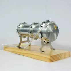Working Multi-Stage Centrifugal Steam Turbine Model, Alloy External Combustion Engine Demonstration Model for Educational Science Teaching Display