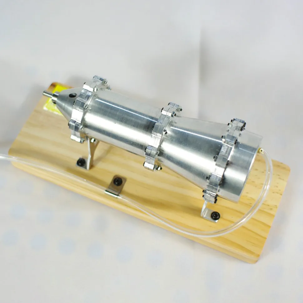 Working Multi-Stage Centrifugal Steam Turbine Model, Alloy External Combustion Engine Demonstration Model for Educational Science Teaching Display