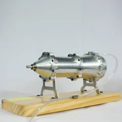 Working Multi-Stage Centrifugal Steam Turbine Model, Alloy External Combustion Engine Demonstration Model for Educational Science Teaching Display
