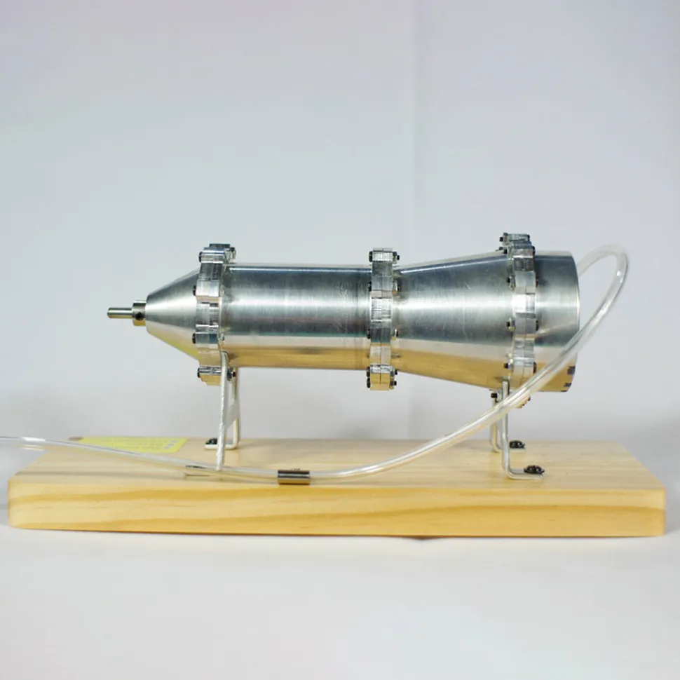 Working Multi-Stage Centrifugal Steam Turbine Model, Alloy External Combustion Engine Demonstration Model for Educational Science Teaching Display