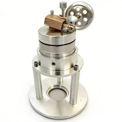 Working Vertical Single Cylinder Steam Engine Model for Collection and Education