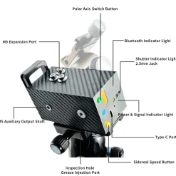 Xiaoxin Star Tracking Equatorial Mount-Astrophotography Rotating Head with Automatic Shutter Control