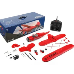 XK A300 Beech D17S Biplane 3D/6G 2.4G 4CH Brushless Scale RC Airplane Model, 550mm Wingspan EPP Fixed Wing Aircraft with Quick Release