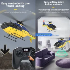 YU XIANG EC-135 RC Helicopter 1/36 2.4G 6CH Direct Drive Brushless 3D/6G Model