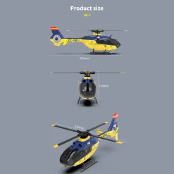 YU XIANG EC-135 RC Helicopter 1/36 2.4G 6CH Direct Drive Brushless 3D/6G Model