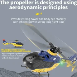 YU XIANG EC-135 RC Helicopter 1/36 2.4G 6CH Direct Drive Brushless Airplane Model with Cool lighting(RTF Version/Mode 1)