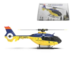 YU XIANG EC-135 RC Helicopter 1/36 2.4G 6CH Direct Drive Brushless Airplane Model with Cool lighting(RTF Version/Mode 1)