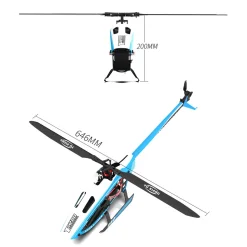 YU XIANG F280 2.4G 6CH RC Brushless Direct Drive 3D/6G Stunt Helicopter RTF Model