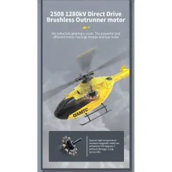 YU XIANG F06 RC Helicopter 1/36 Scale EC-135 2.4G 6-Channel Direct-Drive Brushless 3D Aerobatic Aircraft Model
