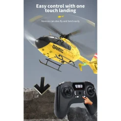 YU XIANG F06 RC Helicopter 1/36 Scale EC-135 2.4G 6-Channel Direct-Drive Brushless 3D Aerobatic Aircraft Model