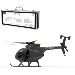 YU XIANG F119S MD500 1/16 Scale 250-Class RC Little Bird Helicopter – Flybarless 2.4G 9CH RTF Model with 6G/3D Flight Modes