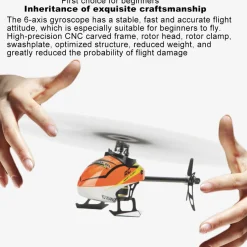 YUXIANG F180V2 2.4G 6CH Direct Drive RC Helicopter Model