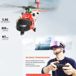 YUXIANG YXZNRC F09-S 1/47 RC Airplane 2.4G 6CH Brushless Direct Drive RC Helicopter Model - RTF Edition