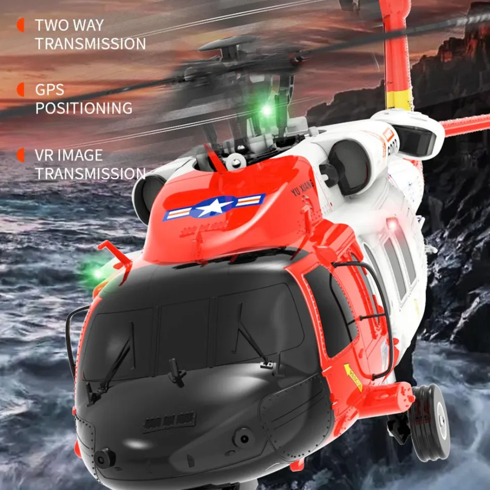 YUXIANG YXZNRC F09-S 1/47 RC Airplane 2.4G 6CH Brushless Direct Drive RC Helicopter Model - RTF Edition