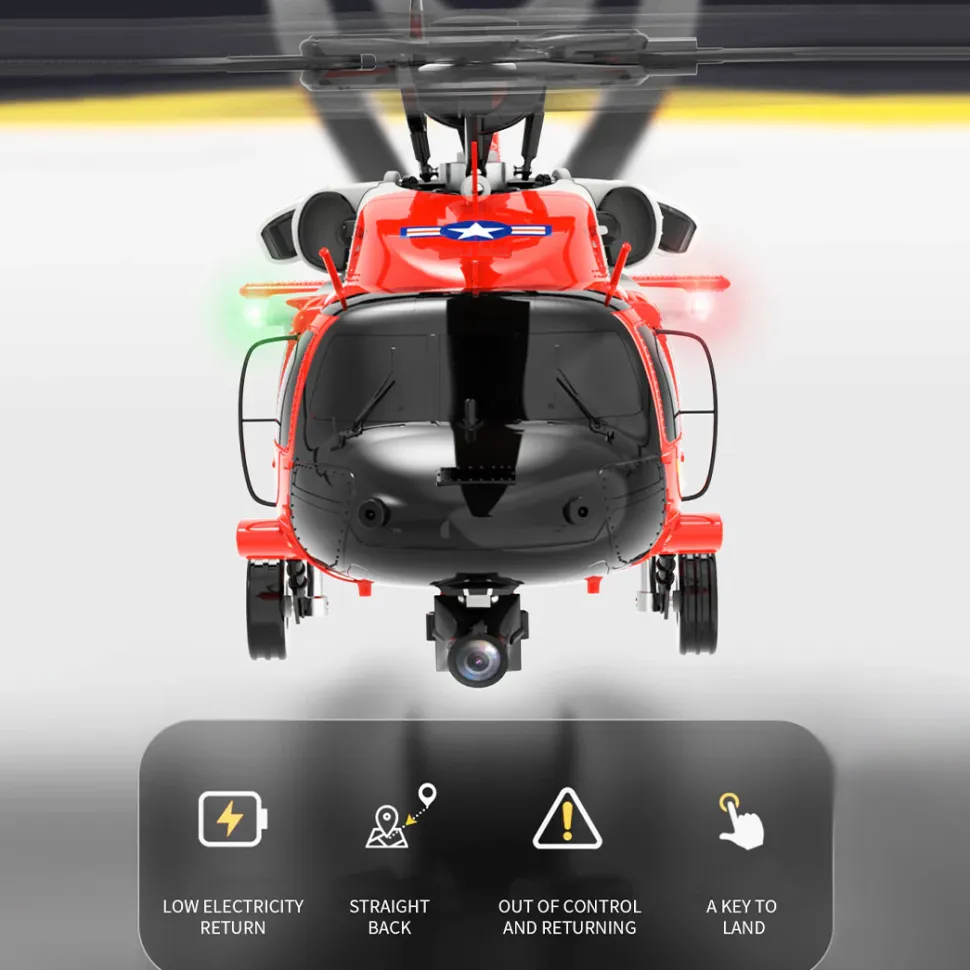 YUXIANG YXZNRC F09-S 1/47 RC Airplane 2.4G 6CH Brushless Direct Drive RC Helicopter Model - RTF Edition